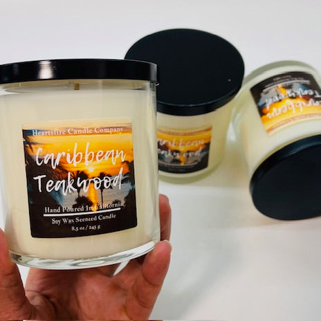 Caribbean Teakwood Soy Wax Candle
