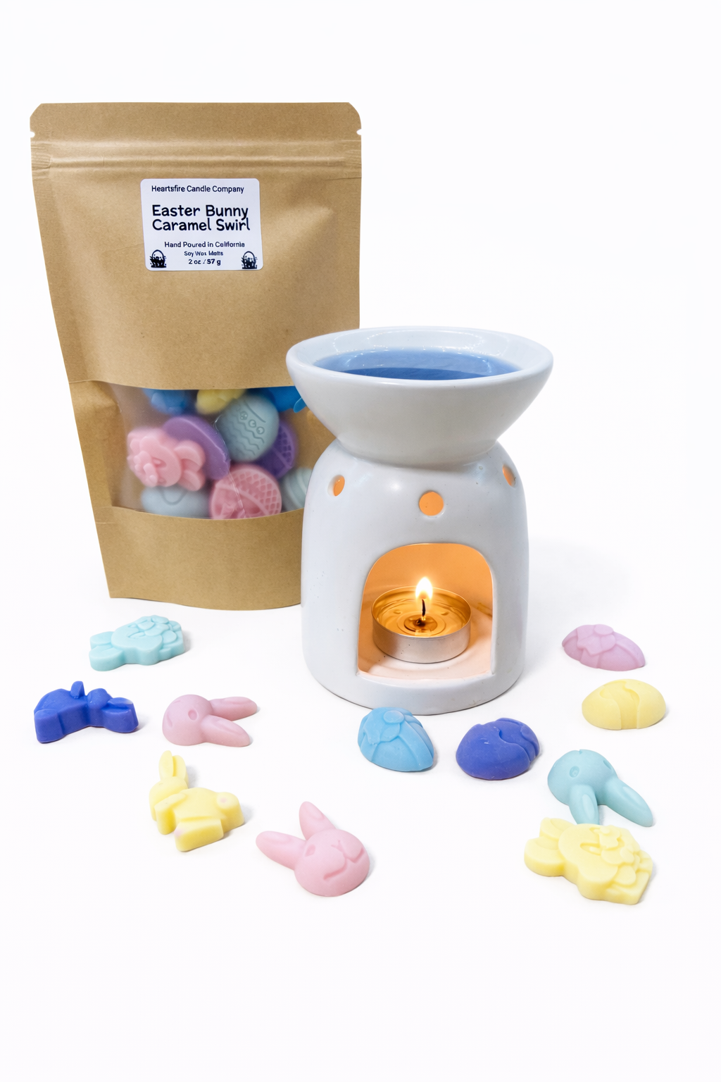 Easter Bunny Caramel Swirl Soy Wax Melts