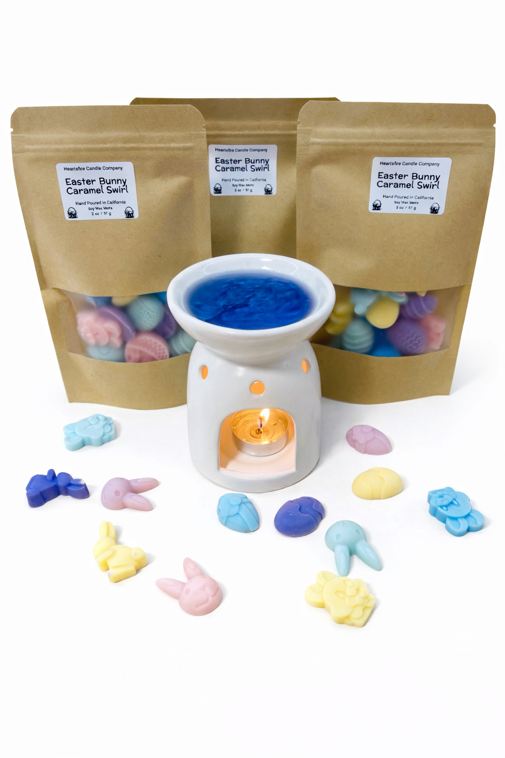 Easter Bunny Caramel Swirl Soy Wax Melts